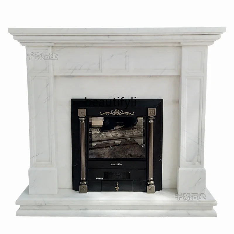 

Stone mantel marble European marble simple, background wall decorative cabinet ornament B06