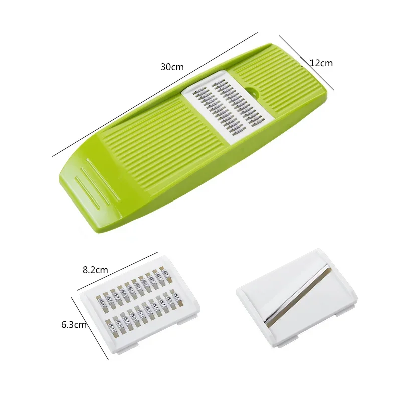Mandoline Slicer Stainless Steel Vegetable Slicer with 3 Blades Julienne Slicer Cutter for Potato Carrot KC0083 image 2