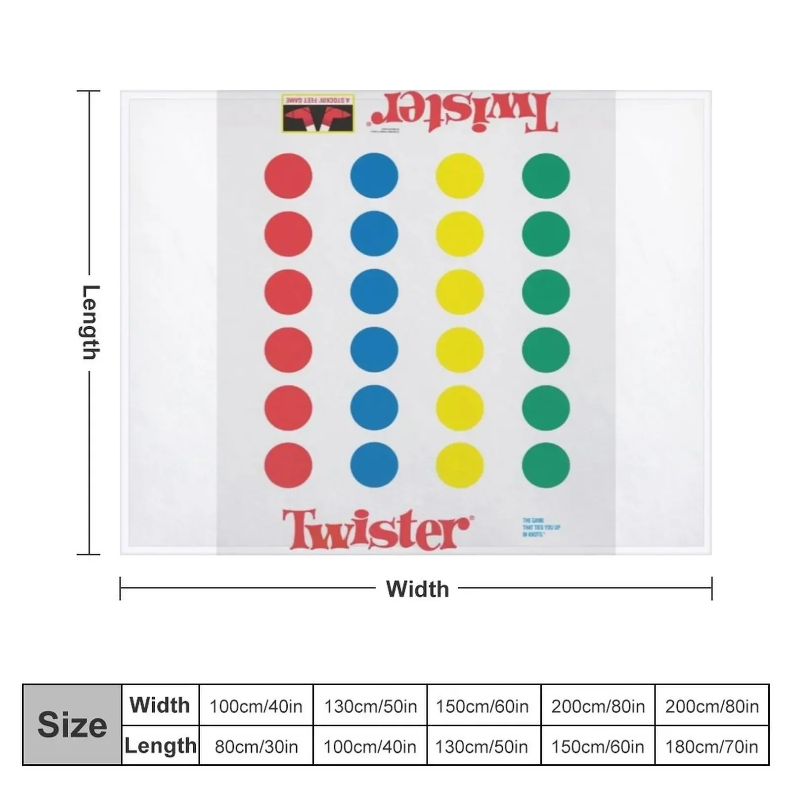 The Twister Game Blanket Throw Blanket Bed linens blankets ands Soft Big Multi-Purpose Blankets