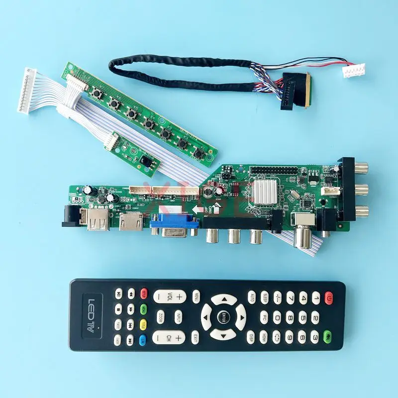 

For B101EW05 HSD101PWW1 Driver Controller Board 10.1" USB+DHMI+VGA+2AV 40-Pin LVDS DVB Digital Signal 1280*800 Kit Laptop Screen