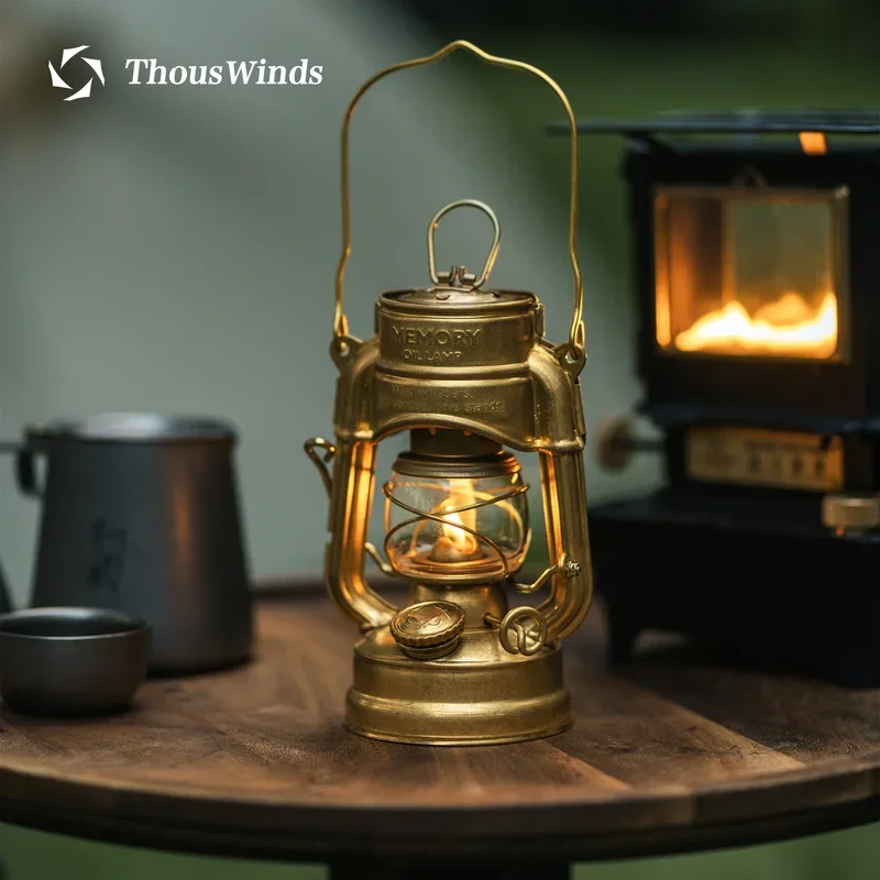 Thous winds memory oil lamp portable outdoor mini camping lantern retro camp lights for hiking picnic camping supplies