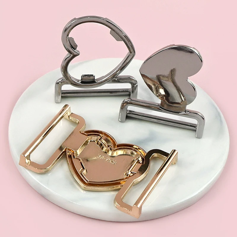 

5/10Pcs 30/40mm Heart-shaped Coat Buckle Metal Belt Button Windbreaker Clasp Hook Clothes Decor Combination Buttons Accessories