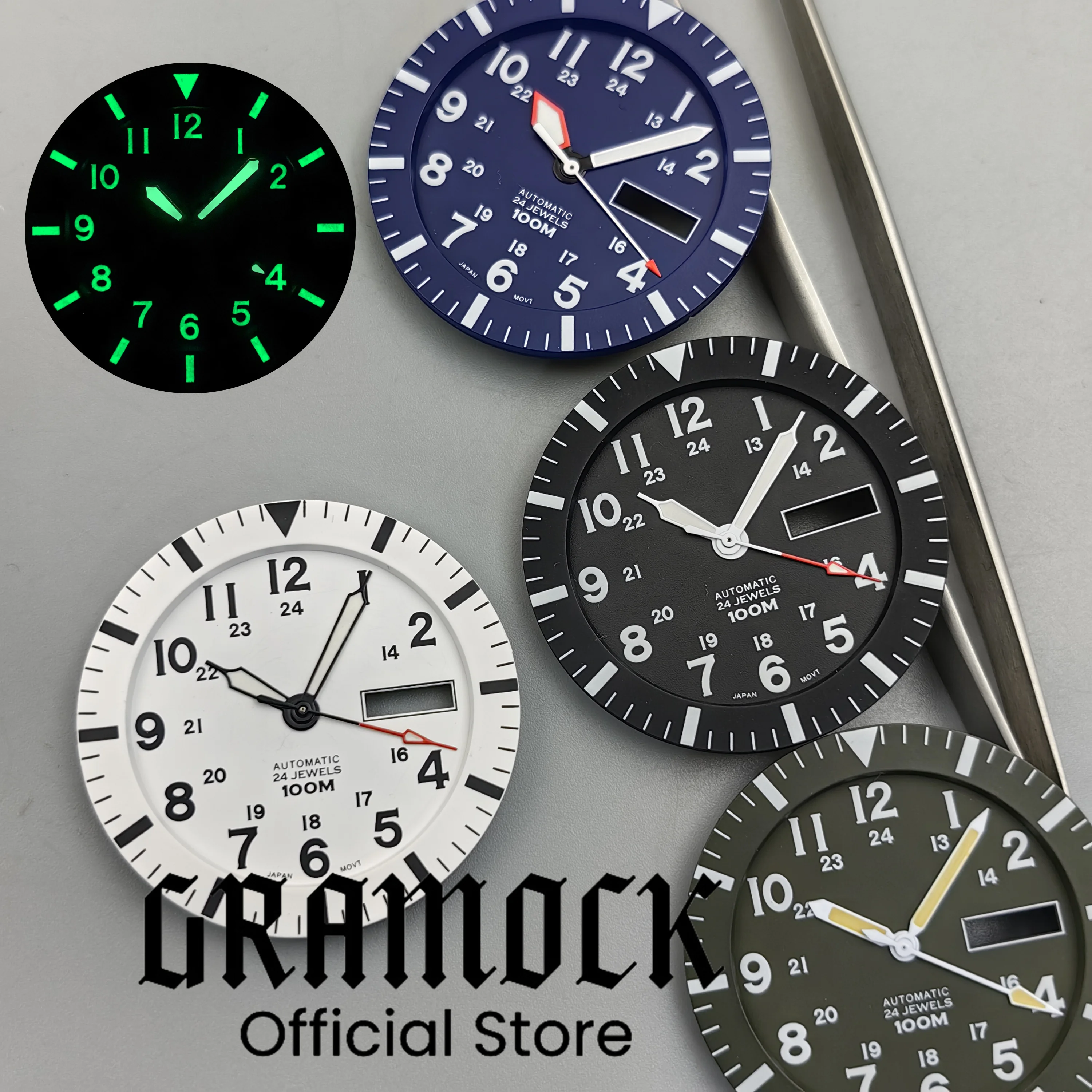 Gramock Vintage NH36 Face 34.3 - Luminous Dial Face recensione e prezzo