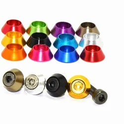 5pcs/10pcs aluminum CNC machined washer M2 M2.5 M3 M4 M5 M6 M8 Corlorful Aluminum Alloy Cap Head Gasket washers for RC parts