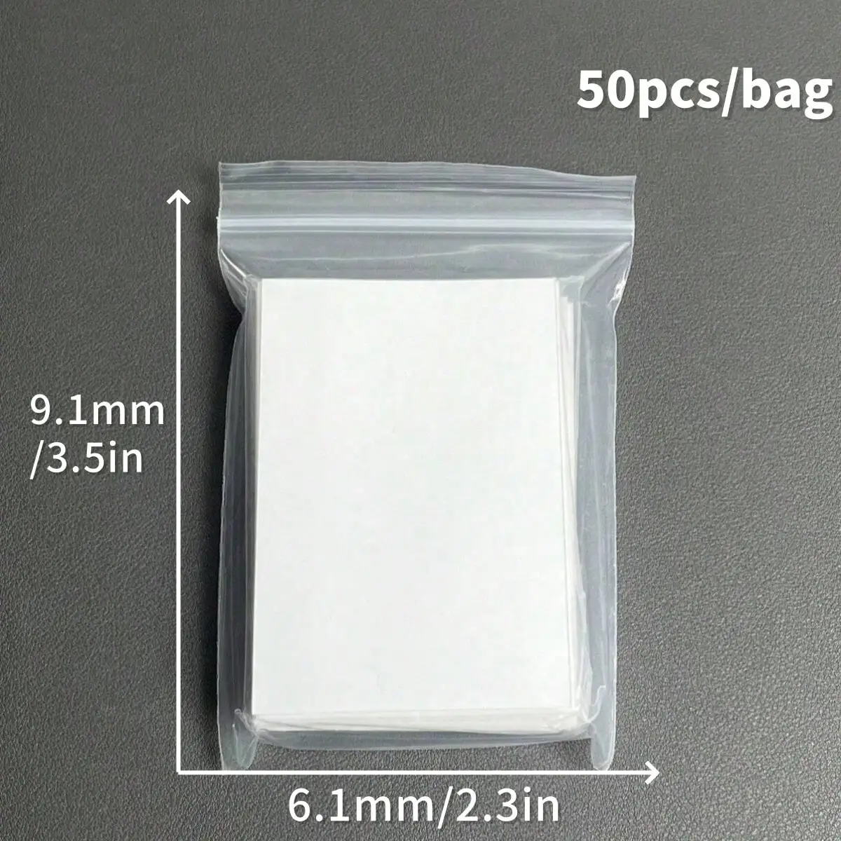 Single-Sided Frosted Transparent Photo Card Sleeves, Dopamine Color Photo Protective Film, Suitable for 56*87mm Photo Cards, Polaroid Photo Card Transparent Storage Protective Card Sleeves