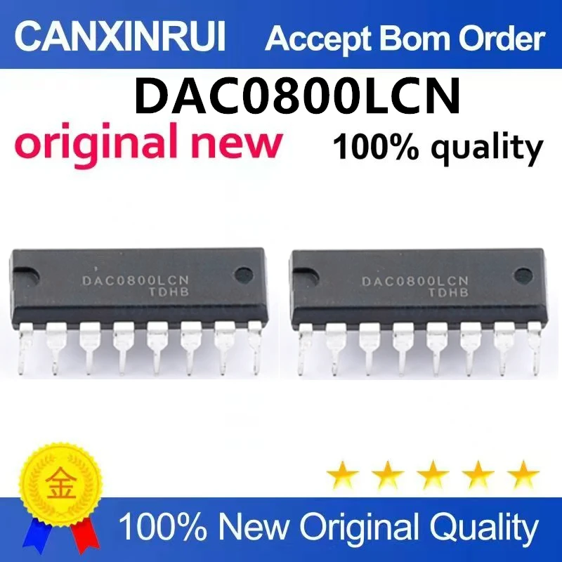 （5個-10個）新品オリジナルdac0800lcn-dac0800-直接挿入型dip-16デジタル-アナログコンバーターチップ
