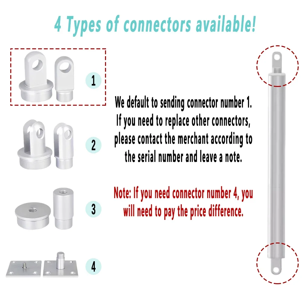 32mm Pen Type High Thrust Linear Actuator with Protection Module Metal Electric Push Rod Max Load 110Kg 10-900mm For Smart Home