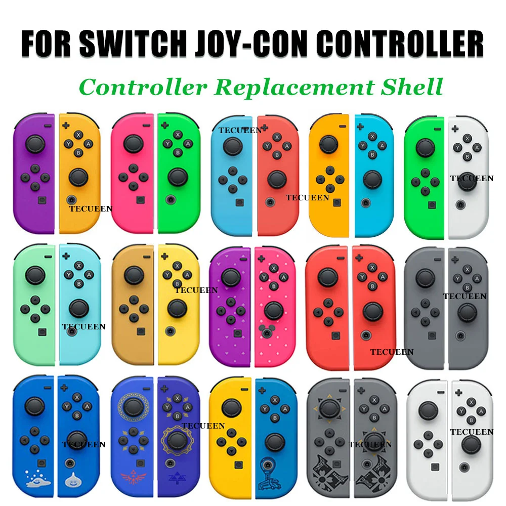 

Сменный корпус оболочки чехол для Nintendo Switch Joy-Con Сделай Сам Передняя Задняя Лицевая панель и средняя панель-Разные цвета на выбор