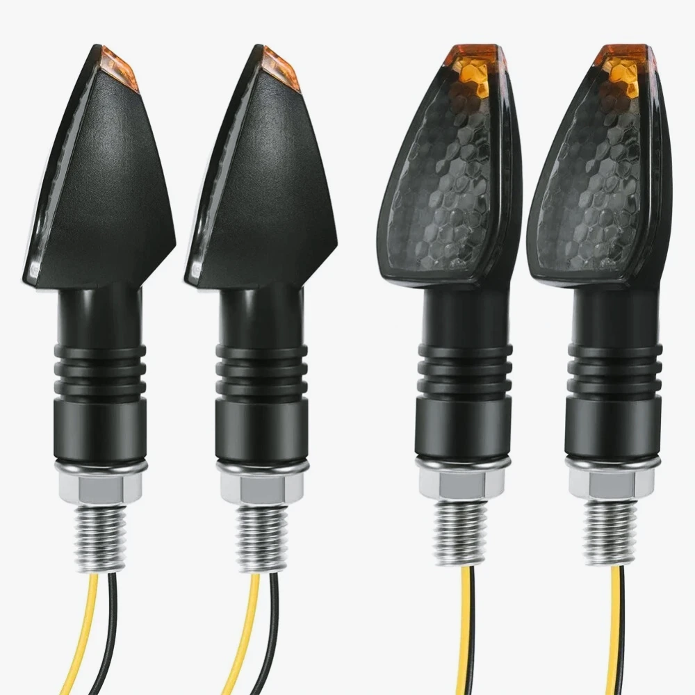 4 Uds. Intermitentes LED para motocicleta, luces  circulación diurna flexibles LED para motocicleta, accesorios universales para