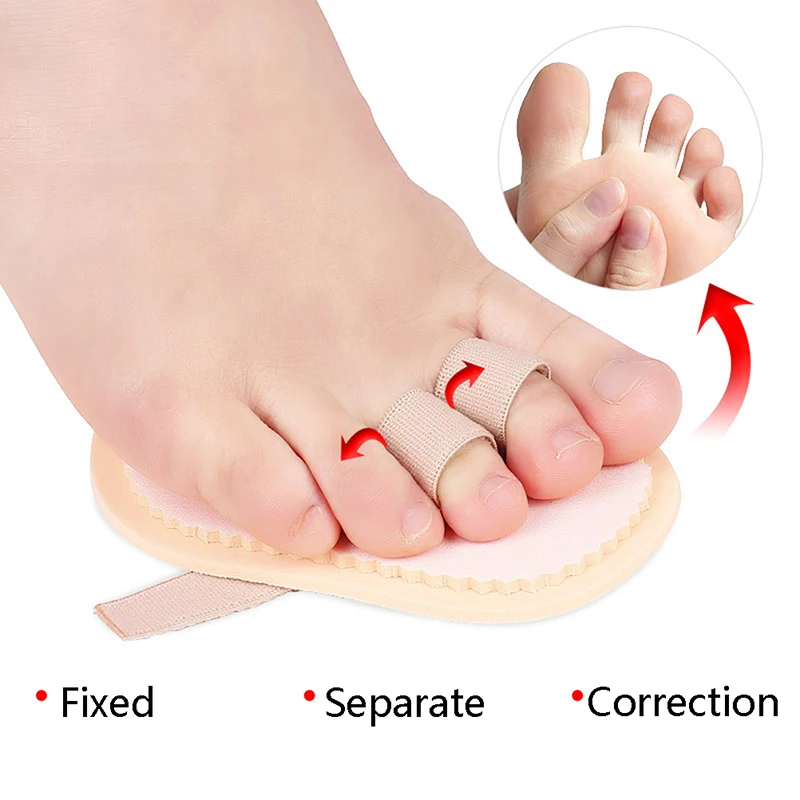 1 Pcs Toe Separatator Forefoot Pad Hallux Valgus Correction Half Insoles Pain Relief Foot Care Tools