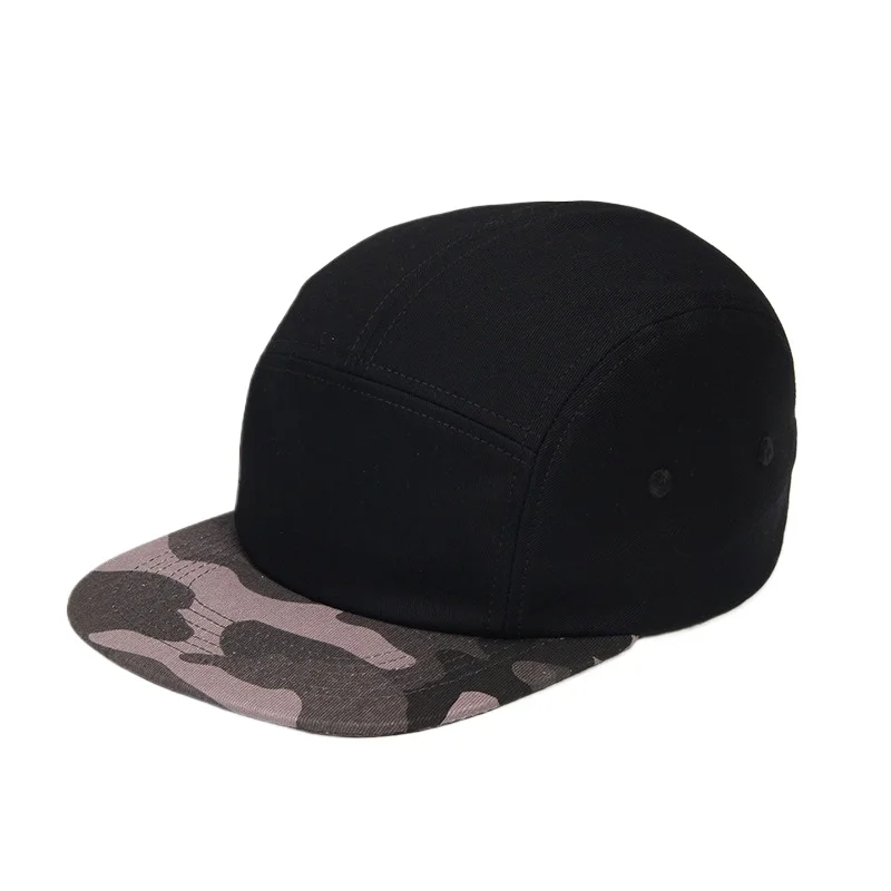Fedoryn Custom Embroidery Flying Cap Cotton 5-panel Camping Hat Flat Brim Baseball Cap Design Print Skateboard Cap Wholesale