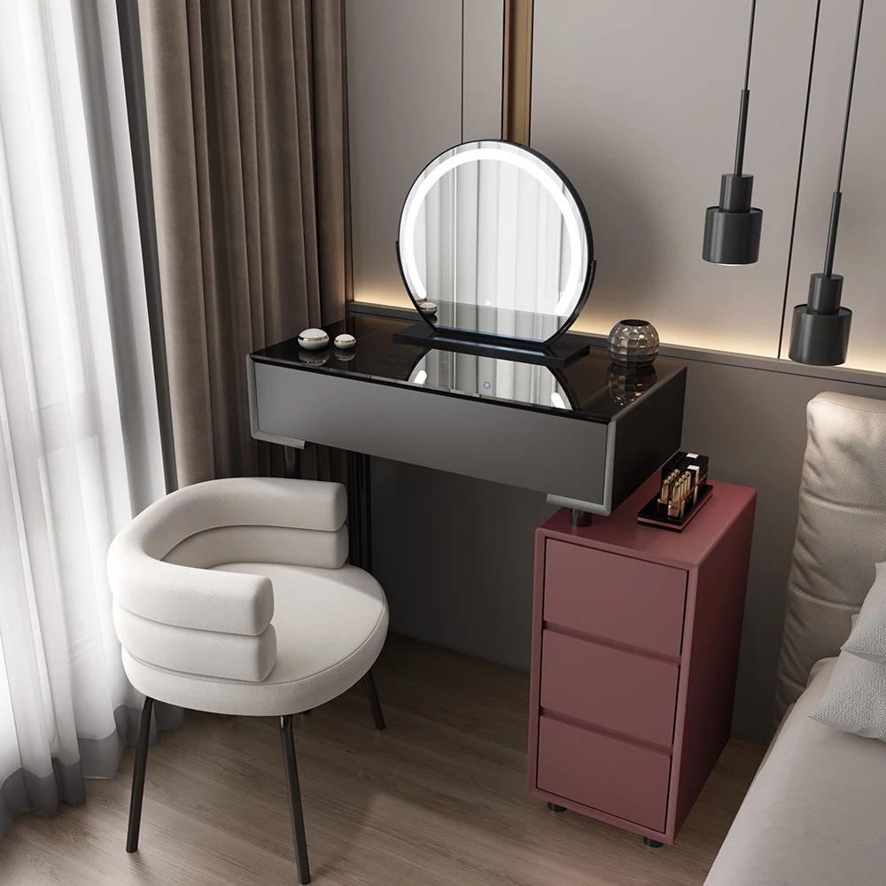

Design Simple Vanity Table European Modern Storage Trendy Vanity Table Minimalist Unique Coiffeuse Chambre Bedroom Furniture