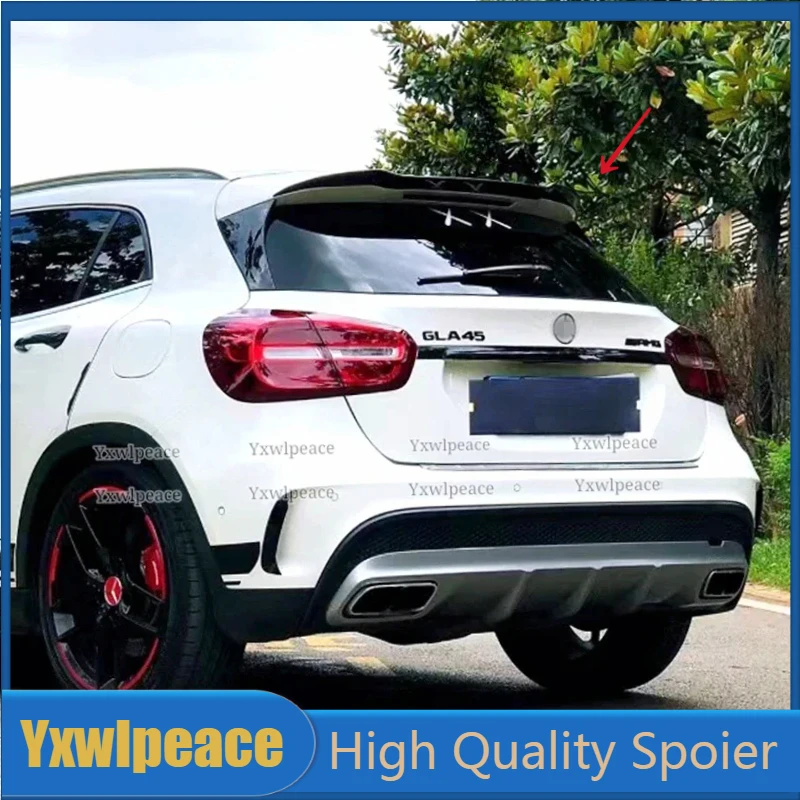 

Real Carbon Fiber Rear Roof Spoiler Car Accessories for Mercedes Benz GLA X156 GLA45 GLA200 GLA220 GLA250 GLA260 2014-2019