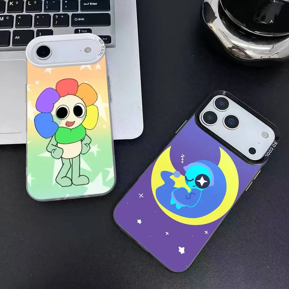 Game Sprunki Cartoon Phone Case For iPhone 12 13 14 15 16 17Pro Max Plus Protect Plating Phone Cover