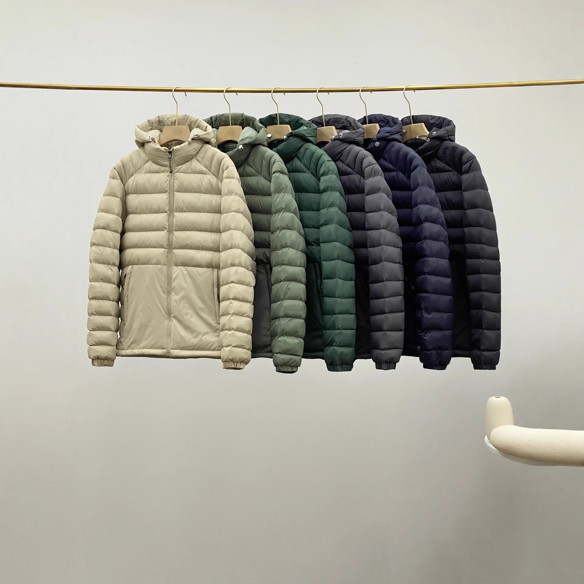 

Мужская куртка-пуховик с термозащитой — ветрозащитное зимнее пальто со съемным капюшоном, легкая стеганая парка для улицы