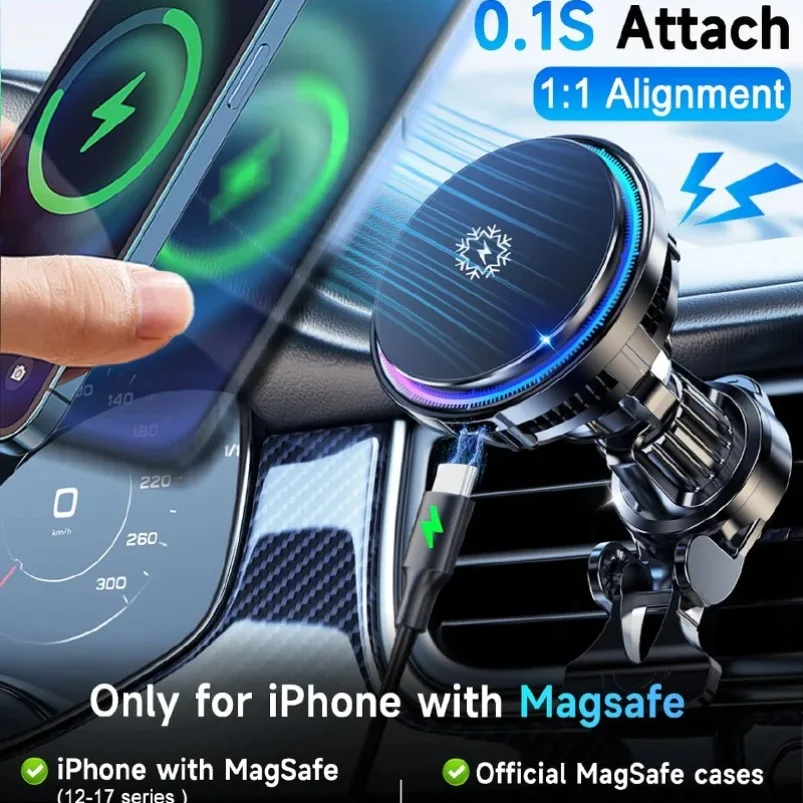 15W Qi2 Car Magneti… - image