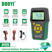 DUOYI DY223 Battery Internal Resistance Tester 4-Wire Kelvin Testing Lead acid&Lithium&Nickel cadmium&Alkaline batteries Tools