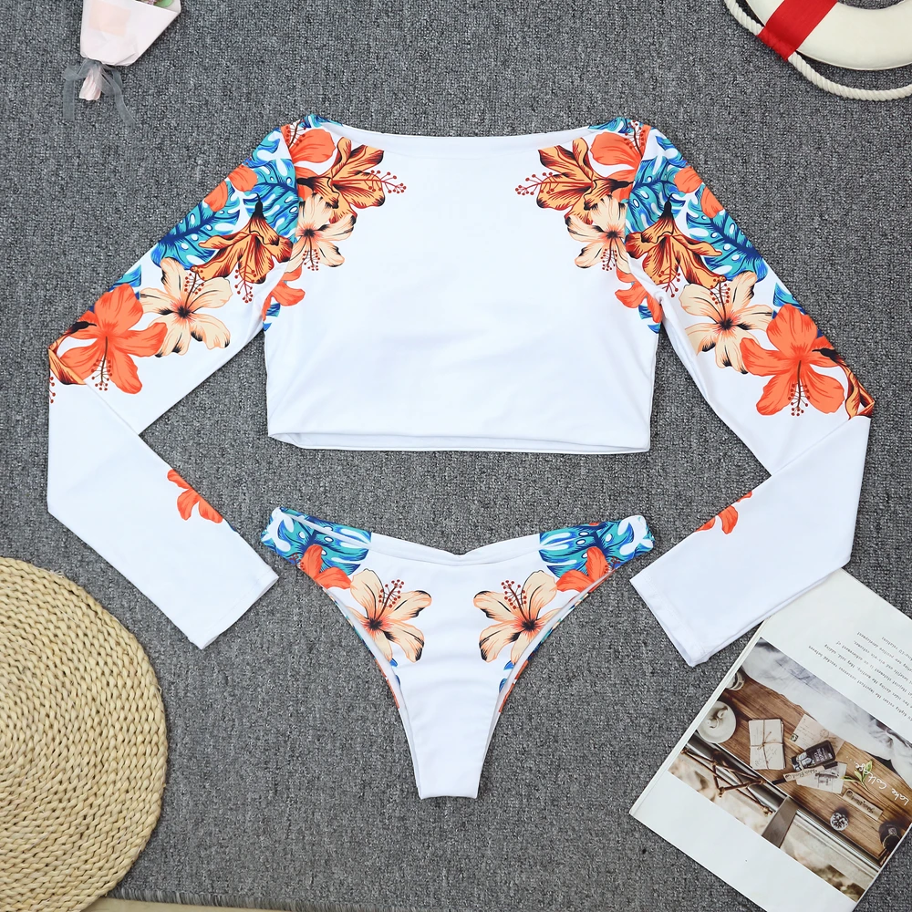 CPUTAN 2024 Sexy Tankini Push Up Bikini Set Two Piece Floral Brazilian Biquini Women Swimwear Surfing Bathing Suit Summer Beach