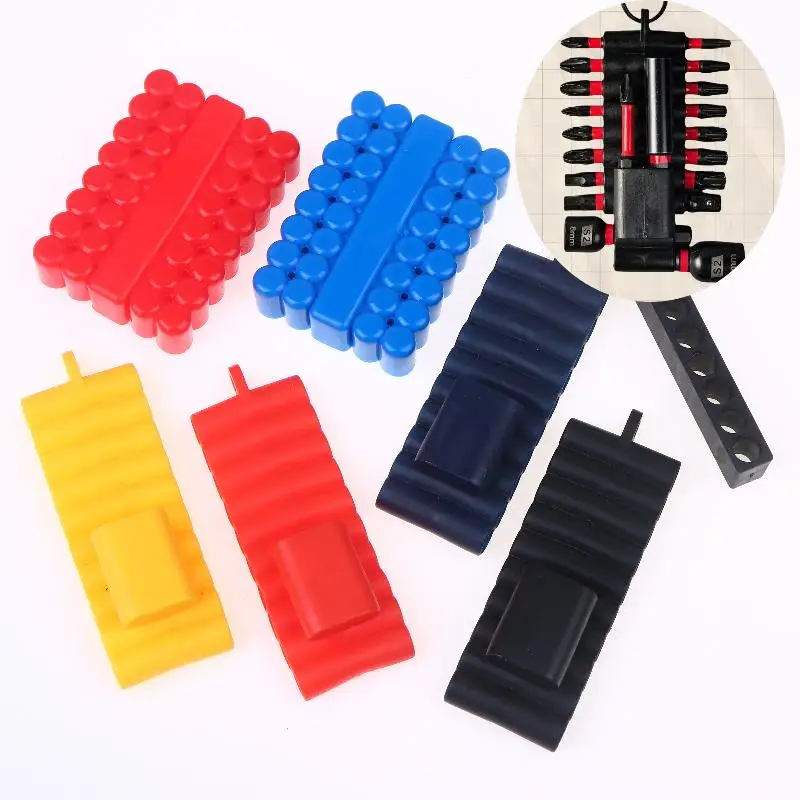 2/3PCS 10/22/32 Holes Storage Case Screw Driver Head Drill Bit Stand Case Tool 1/4
