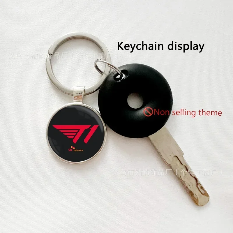 League of Legends T1 BLG HLE Popular Game Peripherals Top Eight Teams in The Global Finals Team Logo Keychain Backpack Pendant