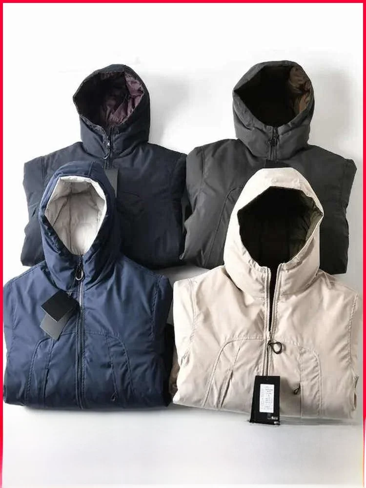

Double-Sided Wearable Warm Cotton Jaet for Men Outdoor Workwear Hooded New Winter Poly Fiber Filled Youth Faion