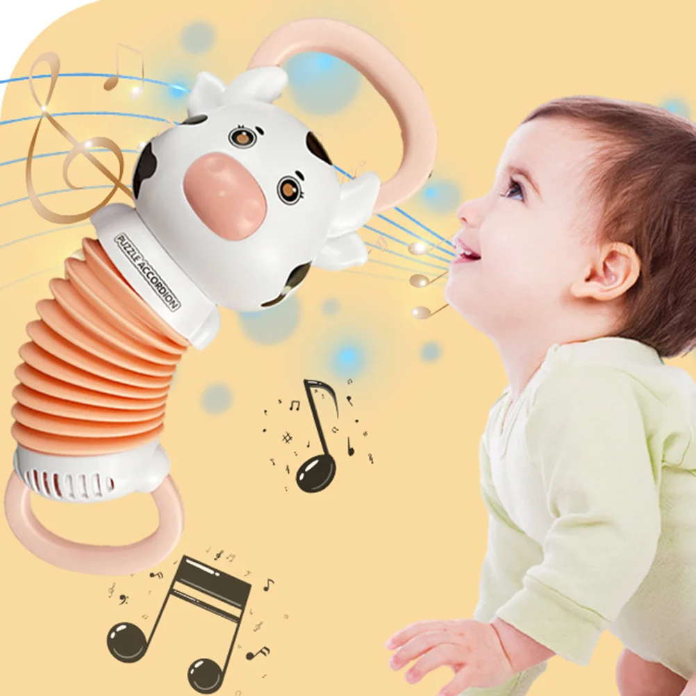 Acordeón niños juguete Musical instrumento educativo infantil plástico para niños calmar juguetes para bebés