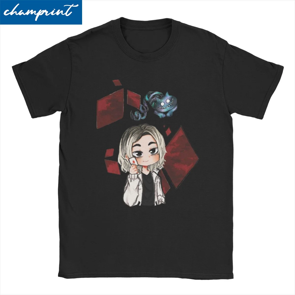 Novelty Cute Chishiya Anime T-Shirt Men Women's Cotton T Shirts Alice In Borderland Short Sleeve Tee Shirt Classic Tops