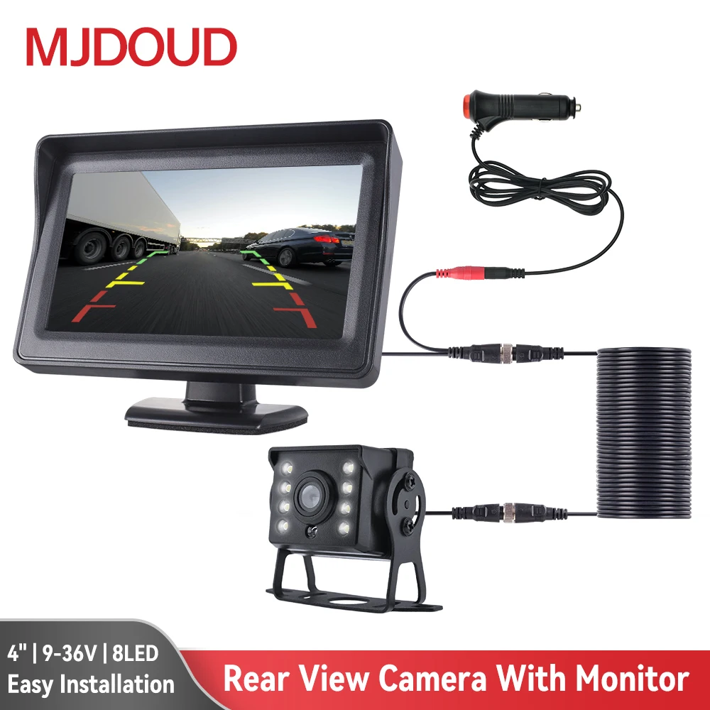 MJDOUD Car Rear Camera Screen with 4.3