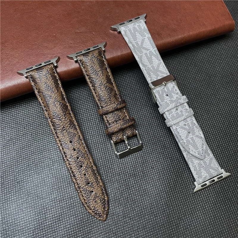 Luxury Leather strap for apple watch band 42mm 44mm 45mm 49mm 38mm 40mm 41mm Designer Bracelet iwatch Ultra 8 7 6 5 4 3 SE Bands