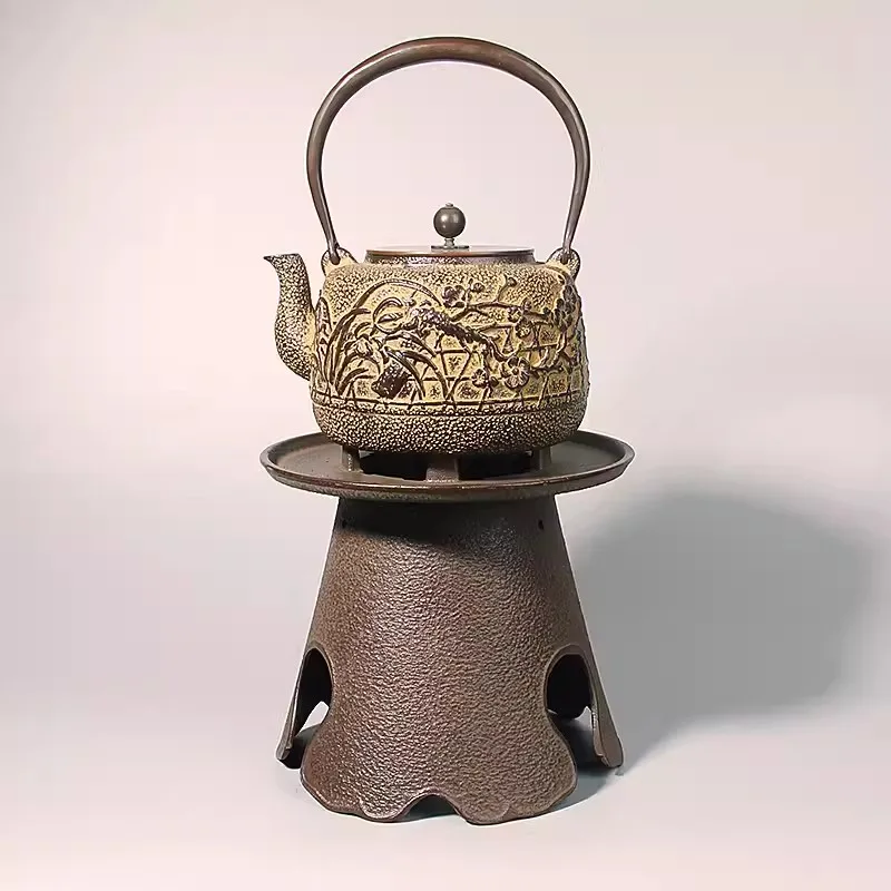 

Retro Cast Iron Charcoal Stove Mini BBQ Grill Small Heating Stove Tea Stove Home Decoration Collection Handicrafts 003-74A
