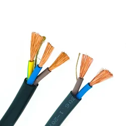 Cable eléctrico de cobre de 5 M y Cable RVV 2/3/4/5 Core 0,5/0,75/1/1.5/2.5mm, Cable revestido