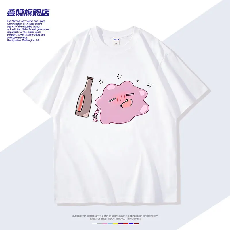 T-shirt de collaboration récemment lancé, sur le thème de l'anime Lonely Rock, en pur coton avec motifs imprimés.