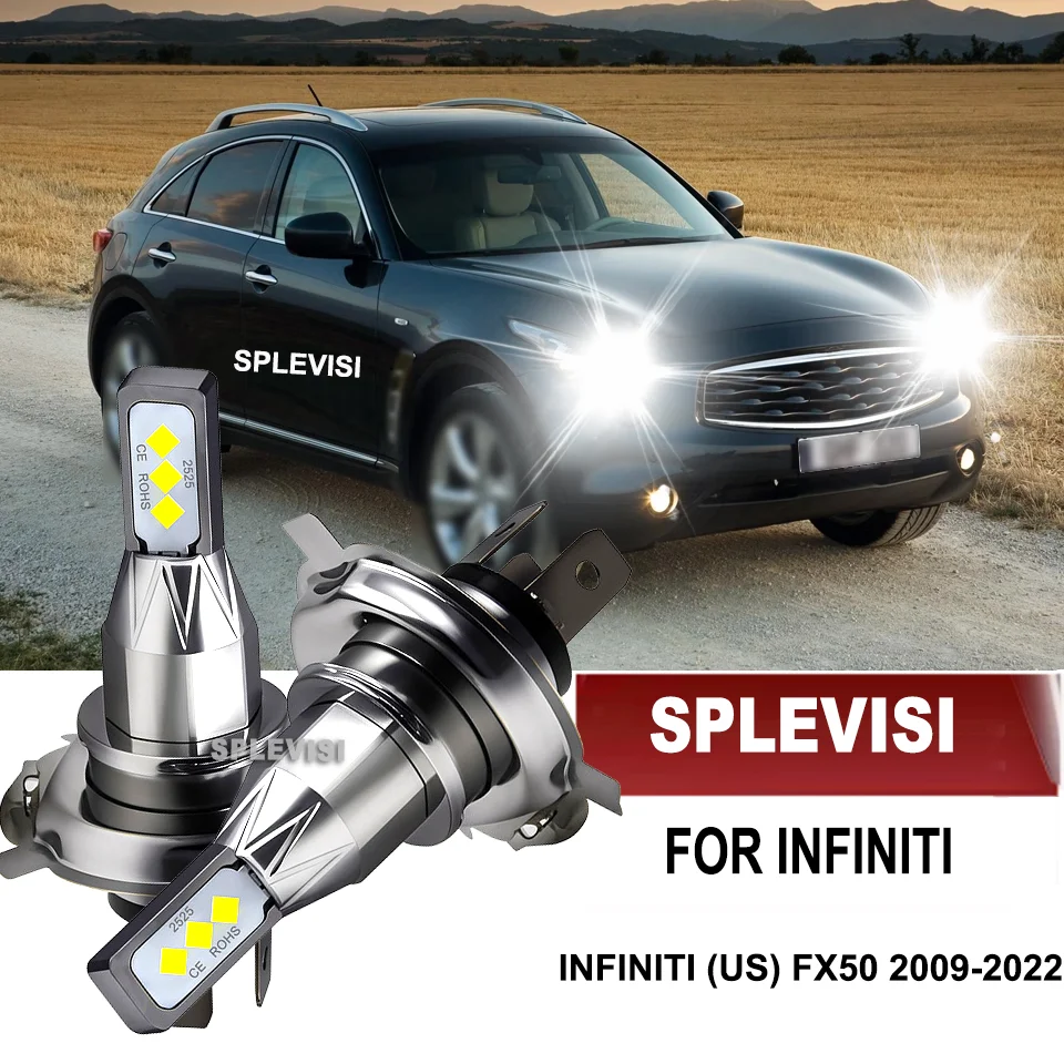 

Car LED Headlight H4 6000K 6000LM Bulb For INFINITI (US) FX50 2009 2010 2011 2012 2013 2014 2015 2016 2017 2018 2019 2020-2022