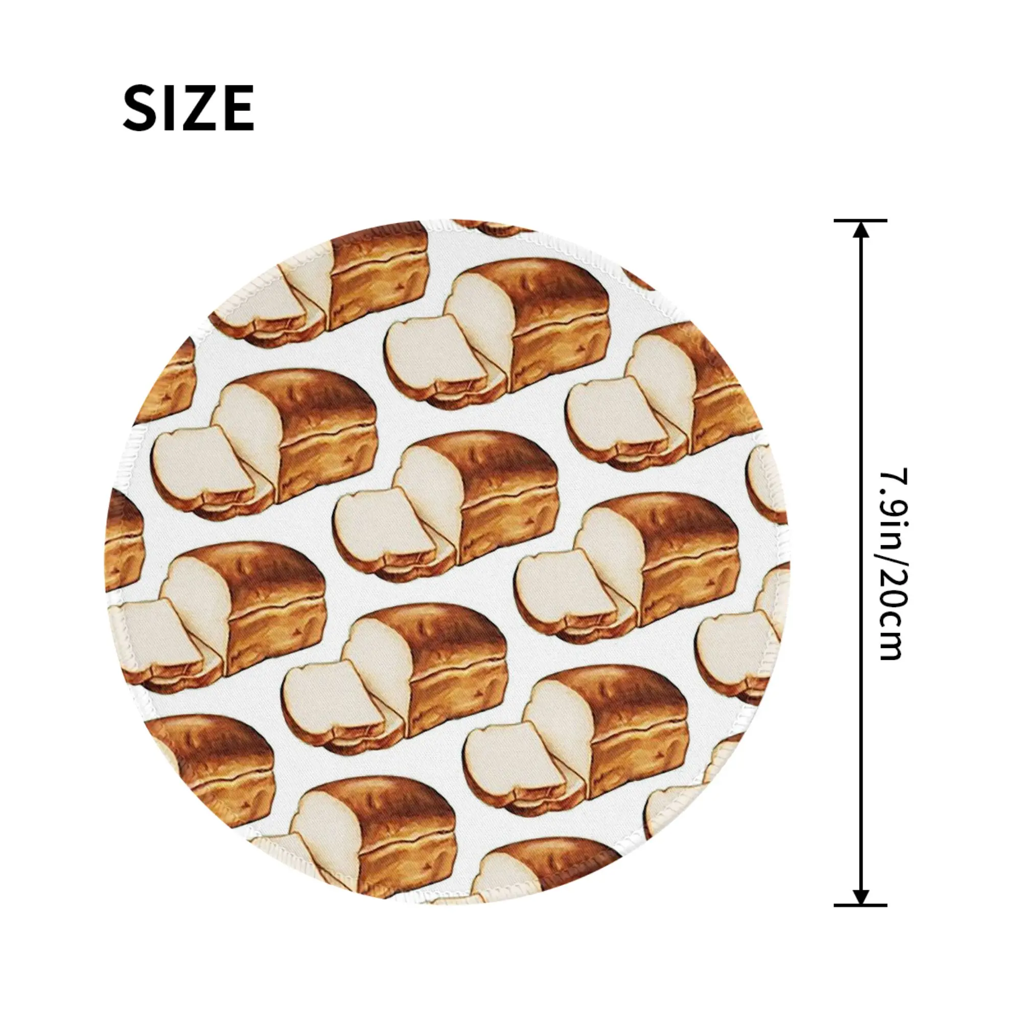 Bread Pattern Mouse Pad Computer Keyboard Mouse Mat Gaming PC Laptop Desk Mat Office Accessories Table Mats