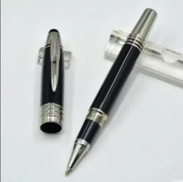 جون إف كينيدي إصدار خاص قلم حبر جاف رولربال فاخر MB هدية ألياف الكربون الأسود MetaWith JFK محطة الأرقام التسلسلية