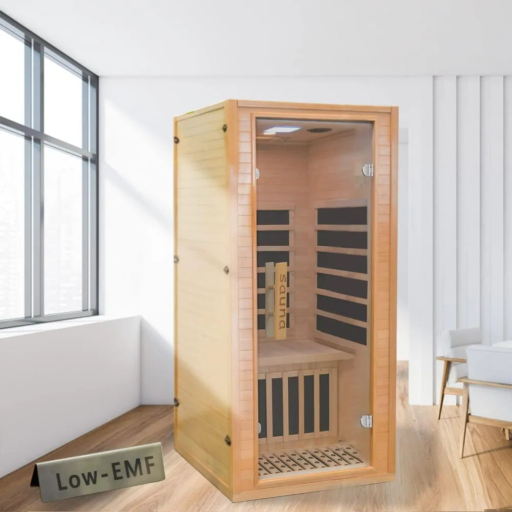 Sauna, Low EMF Infrared Home Sauna, Personal Outdoor Indoor Heaters Saunas Wood Tiny Dry Barrel Snfared At Home Sauna Room