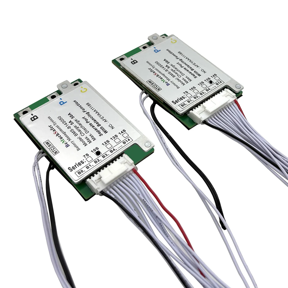 AliExpress PRPW BeMuchSafer 7S 10S 12S 13S 14S 50A Battery BMS 24V 36V 43V 48V 52V BMS 7S50A 10S50A 12S50A 13S50A 14S50A for DIY EBike Battery