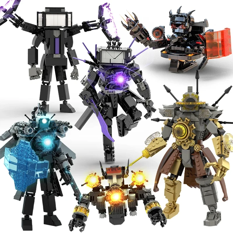 Nouveau Skibidi toilette TVman Multi joint Mini figurines blocs de construction TVman Speakerman caméraman modèle jouets pour enfant cadeau