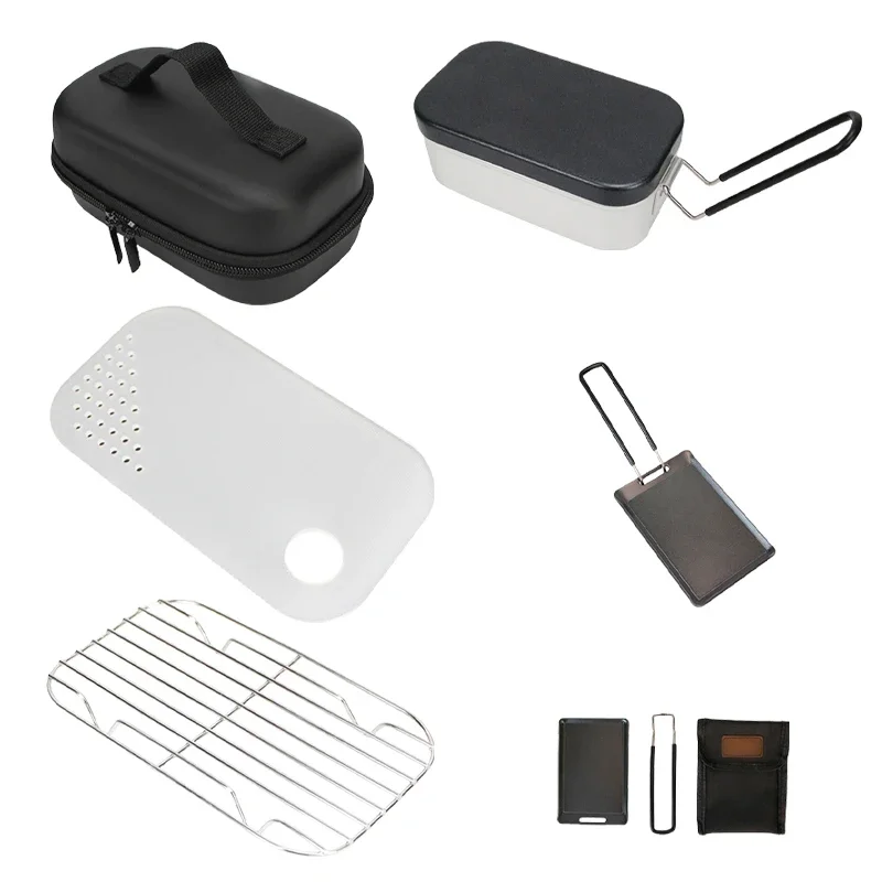 

Outdoor Cooking Weight 185g lunch Box Camping Supplies Aluminum Alloy Lunch Box Lunch Box Versatile Camping Tools