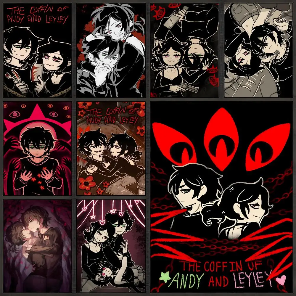 Game The Coffin Of Andy And Leyley Indie Poster Peel And Stick Wall Art PP Waterproof HD Bedroom Living Room Home Decor Gift