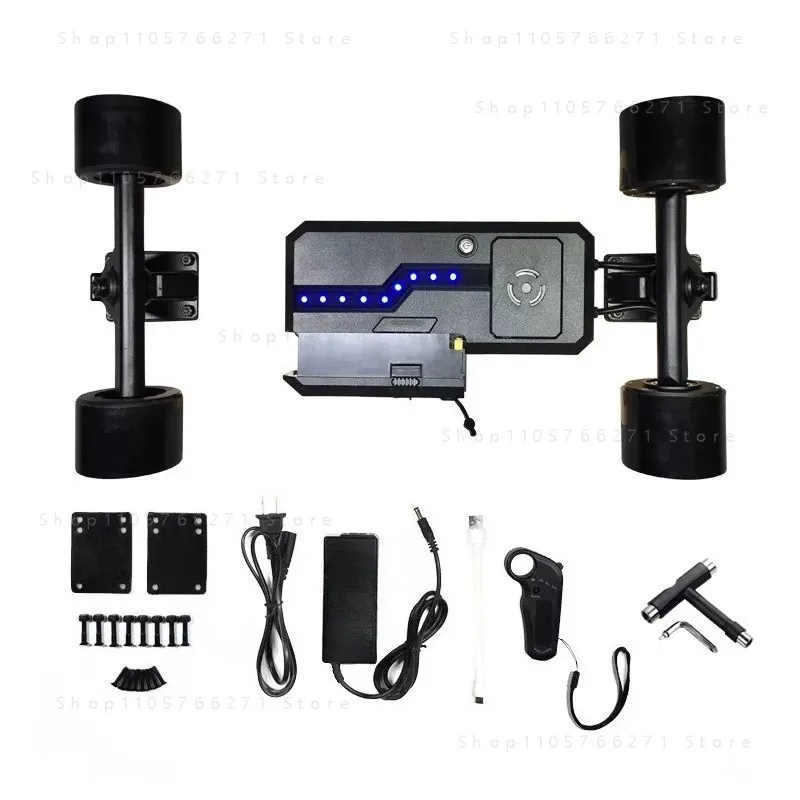 for 4 wheel electric skateboard kit controller motor single and double drive electric remote control skateboard full set