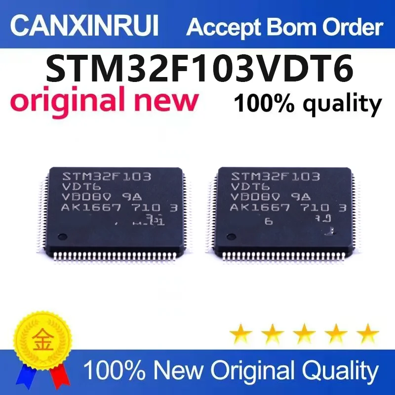 (5pcs-100pcs)Brand new original STM32F103VDT6 LQFP-100 microprocessor microcontroller chip