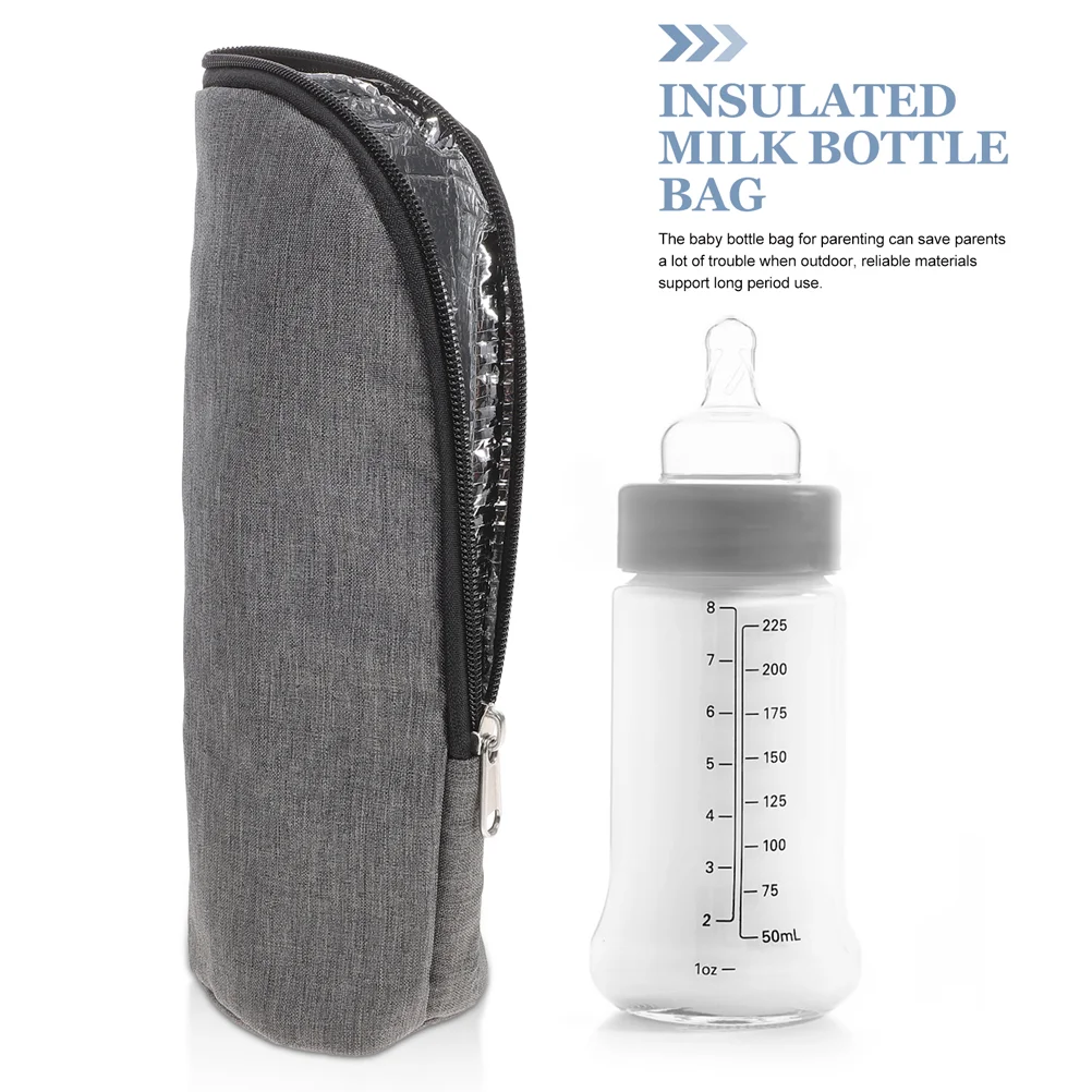 2 Pcs Insulated Bottle Bag Baby Carriers Kettle Bags Feeding Thermal Holder Pouch Boy Nursing Polyester Newborn Portable