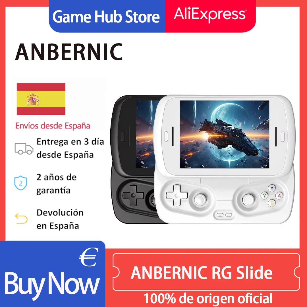 Anbernic RG Slide Handheld-Spielkonsole Android 4,7 Zoll LTPS In-Cell-Bildschirm Kapazitiver Joystick WLAN Bluetooth Video-Gaming-Player