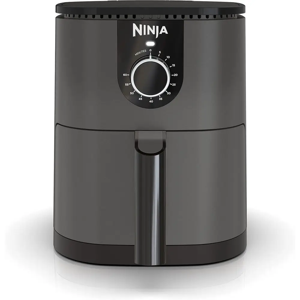 

A080 Mini Air ryer, 2 Quarts acity, Compact, Nonstick, with Quick Set Timer, Grey
