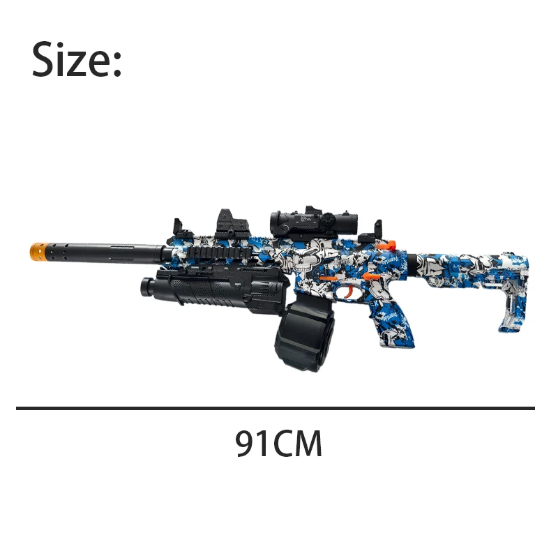 ปืนของเล่น M416 ปืนไฟฟ้าสำหรับเล่นกลางแจ้ง ยิงกระสุน ของเล่นปืนพกสำหรับเล่นกีฬาช่วงฤดูร้อน เหมาะสำหรับเกมส์ปฏิสัมพันธ์ระหว่างพ่อแม่ลูก เป็นของขวัญ