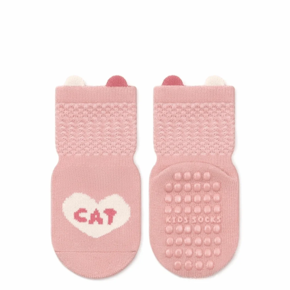 

Модные противоскользящие носки-тапочки, удобные дышащие носки для малышей, милые короткие носки с ушками