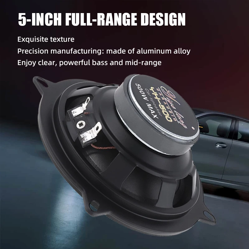 4/5/6 Inch Car Speaker Universal HiFi Coaxial Car Stereo Speaker Full Range Frequency Automotive Audio Music Stereo Subwoofer