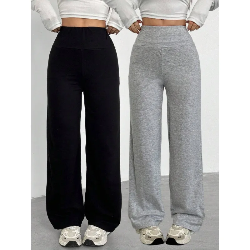 

Женские повседневные брюки для йоги с высокой талией, удобные, дышащие, эластичные, широкие брюки с высокой талией