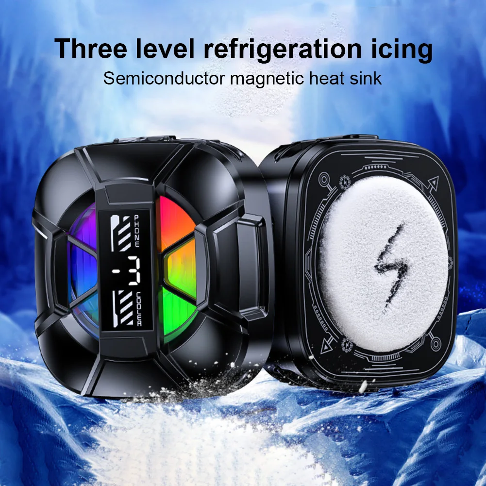 

Магнитный вентилятор для охлаждения телефона с RGB-подсветкой, компактный и легкий дизайн для эффективного охлаждения всех мобильных телефонов